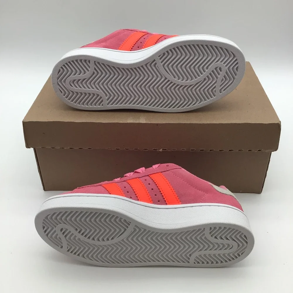 Adidas Campus 00s J Pink & Orange Suede Sneakers Kids Size 3.5 Shoes IF3968‎ New